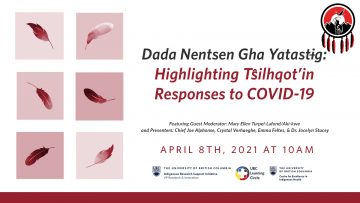 Webinar looks at Tŝilhqot’in responses to COVID-19
